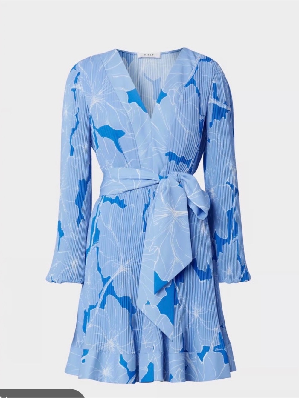 Milly liv hyacinth floral Dress with Waist Tie size 4